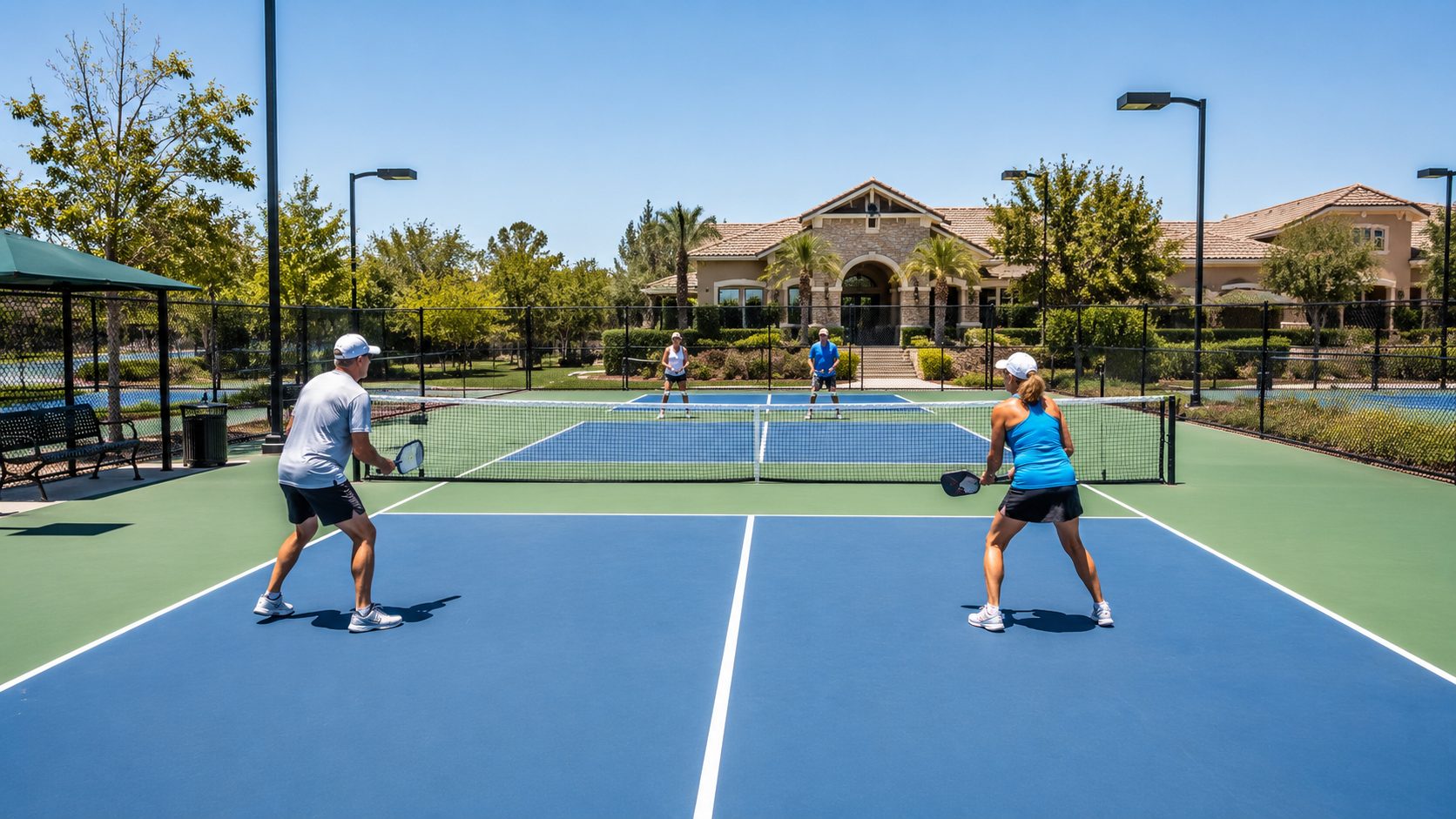 Tennis and pickleball courts