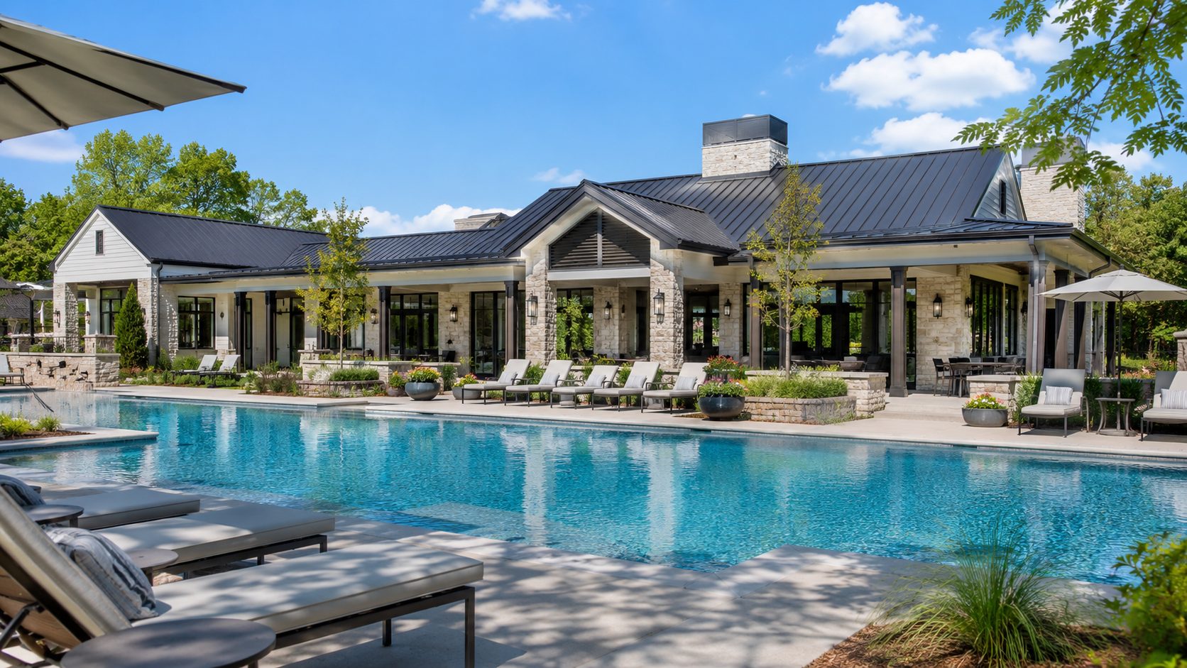 Resort-style community pool and clubhouse